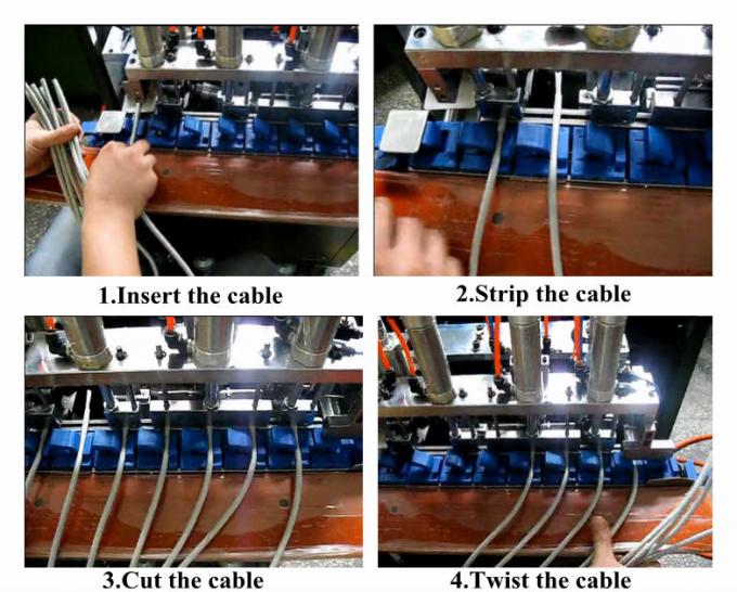 Hohe Kapazitäts-Kabel-Draht-Abisoliermaschine für zwei - Kern und drei - entkernen Sie Kabel
